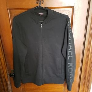 Michael Kors black zip up sweatshirt